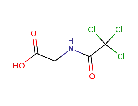 Molecular Structure of 15166-50-4 (2-(2,2,2-TrichloroacetaMido)acetic acid)