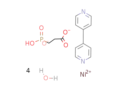 Ni(3-phosphonopropionate)(4,4'-bipyridine)(H2O)3*H2O
