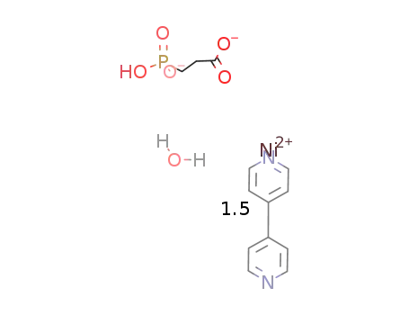 Ni(3-phosphonopropionate)(H2O)(4,4'-bipyridine)*0.5(4,4'-bipyridine)