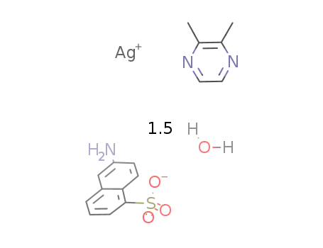 [Ag(6-amino-1-naphthalenesulfonato)(2,3-dimethylpyrazine)]*1.5H2O