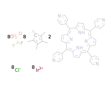 (((meso-tetra(4-pyridyl)porphyrin)(IrCl(C5(Me)5))4)2(CF3SO3)8