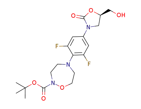 5(R)-(hydroxymethyl)-3-(3,5-difluoro-4-(2-(tertbutoxycarbonyl)[1,2,5]oxadiazepan-5-yl)phenyl)oxazolidin-2-one
