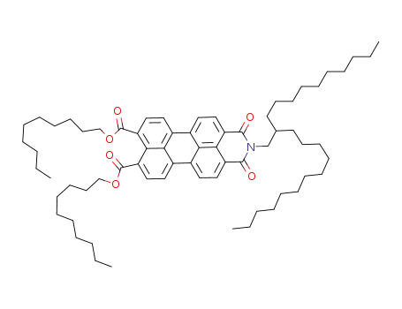 N-(2-decyltetradecyl)-perylene-3,4-dicarboximide-9,10-di-(decyloxycarbonyl)