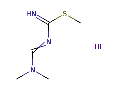 4-(dimethylamino)-2-methylsulfanyl-1,3-diazabuta-1,3-dienium iodide