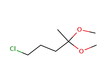 Molecular Structure of 56519-61-0 (1-Chloro-4,4-dimethoxypentane)
