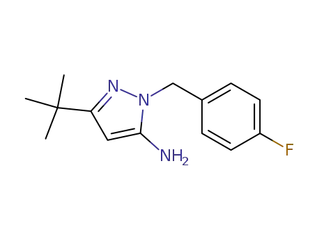 3-tert-butyl-1-(4-fluorobenzyl)-1H-pyrazol-5-amine