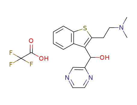 [2-(2-dimethylamino-ethyl)-benzo[b]thiophen-3-yl]-pyrazin-2-yl-methanol trifluoroacetate