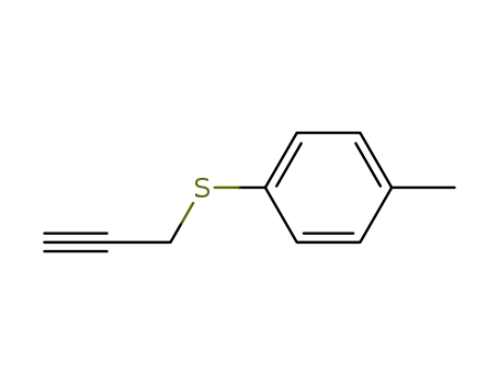 Molecular Structure of 33597-89-6 (Benzene, 1-methyl-4-(2-propynylthio)-)