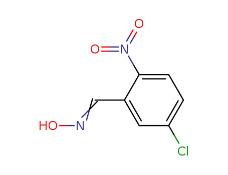Molecular Structure of 93033-30-8 (Benzaldehyde, 5-chloro-2-nitro-, oxime)