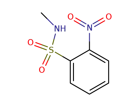 Molecular Structure of 23530-40-7 (N-Methyl-2-nitrobenzenesulphonamide)