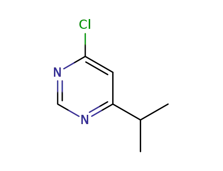 Molecular Structure of 954222-10-7 (4-chloro-6-(1-methylethyl)pyrimidine)