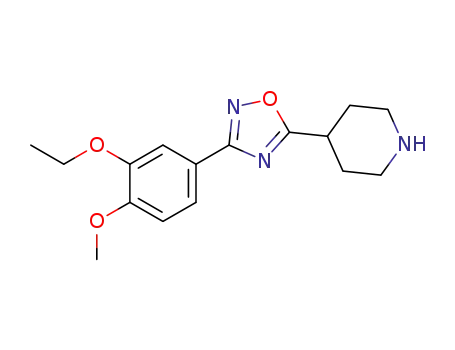 3-(3-ethoxy-4-methoxyphenyl)-5-(piperidin-4-yl)-1,2,4-oxadiazole