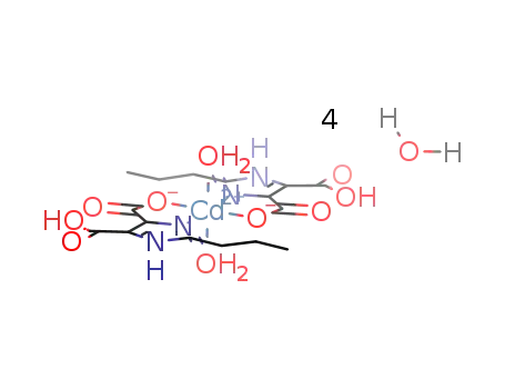 Cd(2-propyl-1H-imidazole-4,5-dicarboxylic acid(-1H))2(H2O)2*4H2O