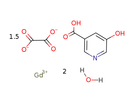 [Gd(III)(3-H-5-hydroxynicotinato)(oxalate)1.5(H2O)]*H2O