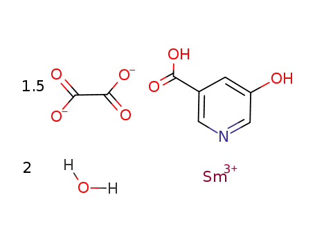 [Sm(III)(3-H-5-hydroxynicotinato)(oxalate)1.5(H2O)]*H2O