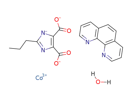 [Co(2-propyl-1H-imidazole-4,5-dicarboxylic acid(-3H))(1,10-phenanthroline)]*H2O