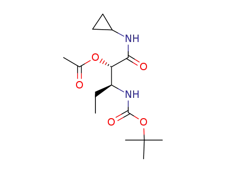 (2S,3S)-3-(tert-butoxycarbonylamino)-1-(cyclopropylamino)-1-oxopentan-2-yl acetate