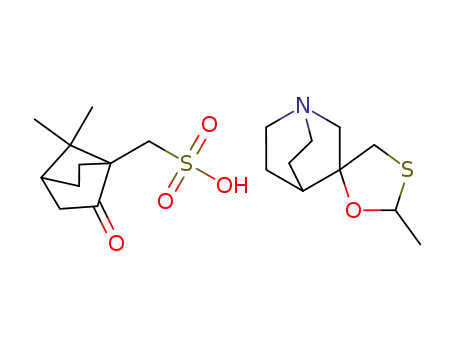 cis-2-methylspiro(1,3-oxathiolane-5,3')quinuclidine camphorsulfonic acid salt