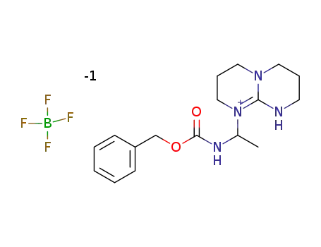 5-[1-(N-benzyloxycarbonylamino)ethyl]-1,7-diaza-5-azoniabicyclo[4.4.0.]dec-5-ene tetrafluoroborate