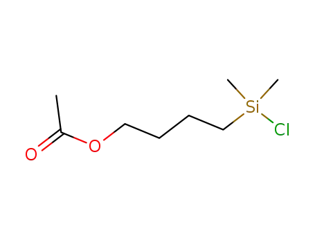 Molecular Structure of 70761-34-1 (1-Butanol, 4-(chlorodimethylsilyl)-, acetate)