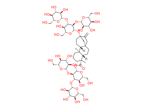 1220616-44-3,Rebaudioside M,Rebaudioside M;(4alpha)-13-[(O-beta-D-Glucopyranosyl-(1-2)-O-[beta-D-glucopyranosyl-(1-3)]-beta-D-glucopyranosyl)oxy]-kaur-16-en-18-oic acid O-beta-D-glucopyranosyl-(1-2)-O-[beta-D-glucopyranosyl-(1-3)]-beta-D-glucopyranosyl ester;Rebaudioside X