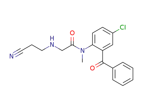 N-(2-Benzoyl-4-chloro-phenyl)-2-(2-cyano-ethylamino)-N-methyl-acetamide