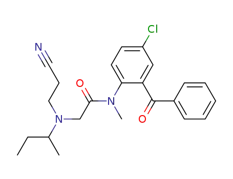 N-(2-Benzoyl-4-chloro-phenyl)-2-[sec-butyl-(2-cyano-ethyl)-amino]-N-methyl-acetamide
