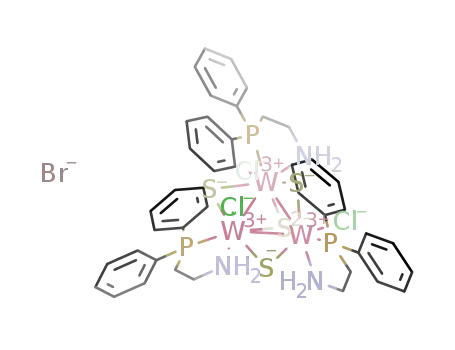 [W3S4Cl3((2-aminoethyl)diphenylphosphine)3]Br