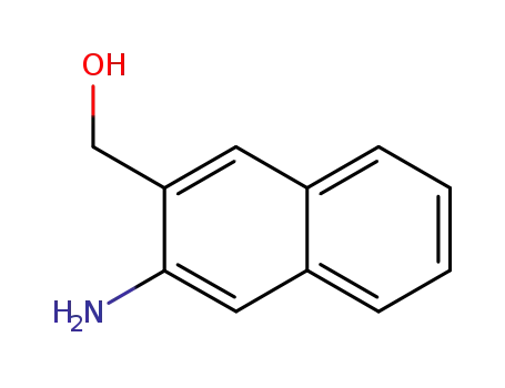 Molecular Structure of 141281-58-5 (2-Naphthalenemethanol,3-amino-(9CI))