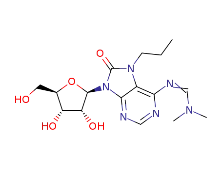 6-N-(dimethylformamidine)-N7-propyl-8-oxoadenosine