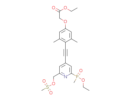 ethyl 2-[4-({2-[ethoxy(methyl)phosphoryl]-6-{[(methylsulfonyl)-oxy]methyl}pyridin-4-yl}ethynyl)-3,5-dimethylphenoxy]acetate