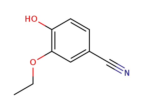 Molecular Structure of 60758-79-4 (3-ETHOXY-4-HYDROXYBENZONITRILE)