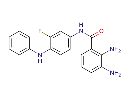 2,3-diamino-N-(3-fluoro-4-(phenylamino)phenyl)benzamide