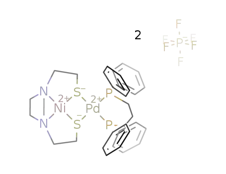 [Ni(2,2'-(piperazine-1,4-diyl)bis(ethane-1-thiol))Pd(1,3-bis(diphenylphosphanyl)propane)](PF6)2