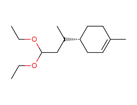 (Ξ)-3-((R)-4-methyl-cyclohex-3-enyl)-butyraldehyde diethylacetal