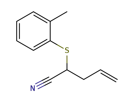 2-((2-methylphenyl)thio)pent-4-enenitrile