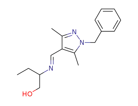 2-{[(1E)-(1-benzyl-3,5-dimethyl-1H-pyrazol-4-yl)methylidene]amino}butan-1-ol