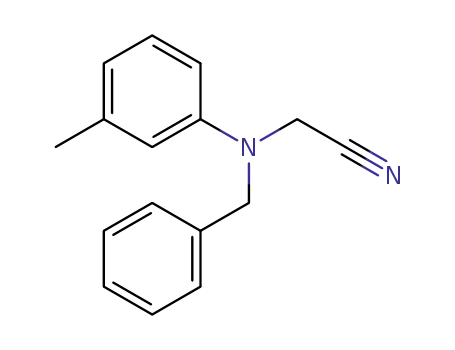 3-(benzyl(m-tolyl)amino)acetonitrile