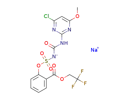 sodium ((4-chloro-6-methoxypyrimidin-2-yl)carbamoyl)((2-((2,2,2-trifluoroethoxy)carbonyl)phenoxy)sulfonyl)amide