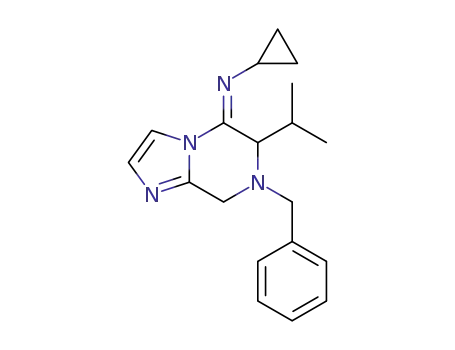 (E)-N-(7-benzyl-6-isopropyl-7,8-dihydroimidazo[1,2-a]pyrazin-5(6H)-ylidene)cyclopropanamine