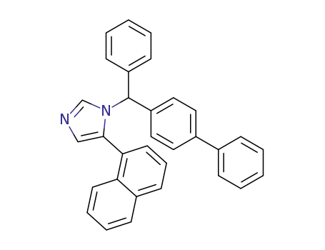 1-([1,1′-biphenyl]-4-yl(phenyl)methyl)-5-(naphthalen-1-yl)-1H-imidazole