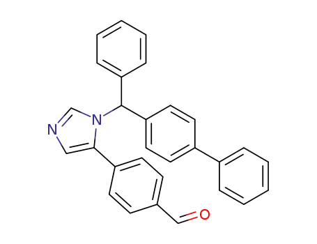 4-(1-([1,1′-biphenyl]-4-yl(phenyl)methyl)-1H-imidazol-5-yl)benzaldehyde