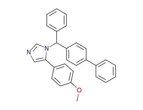 1-([1,1′-biphenyl]-4-yl(phenyl)methyl)-5-(4-methoxyphenyl)-1H-imidazole