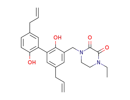 1-((5,5'-diallyl-2,2'-dihydroxy-[1,1'-biphenyl]-3-yl)methyl)-4-ethylpiperazine-2,3-dione