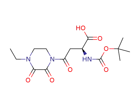 (S)-2-((tert-butoxycarbonyl)amino)-4-(4-ethyl-2,3-dioxopiperazin-1-yl)-4-oxobutanoic acid