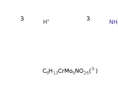 3H3N*3H(1+)*[HOOCCH2NHC(CH2O)3]CrMo6O18(OH)3(3-)