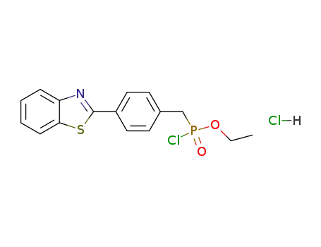ethyl (4-benzothiazol-2-ylbenzyl)phosphonochloridate hydrochloride