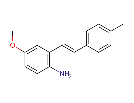 (E)-4-methoxy-2-(4-methylstyryl)aniline