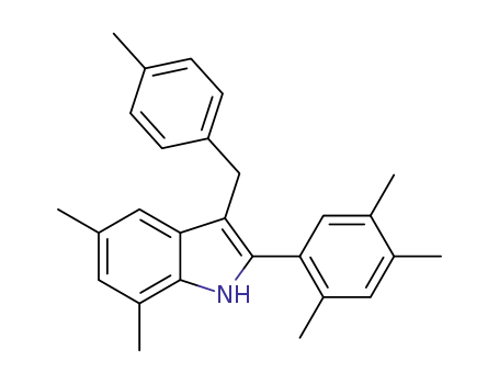 5,7-dimethyl-3-(4-methylbenzyl)-2-(2,4,5-trimethylphenyl)-1H-indole