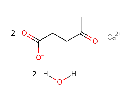 Molecular Structure of 5743-49-7 (LEVULINIC ACID CALCIUM SALT DIHYDRATE)